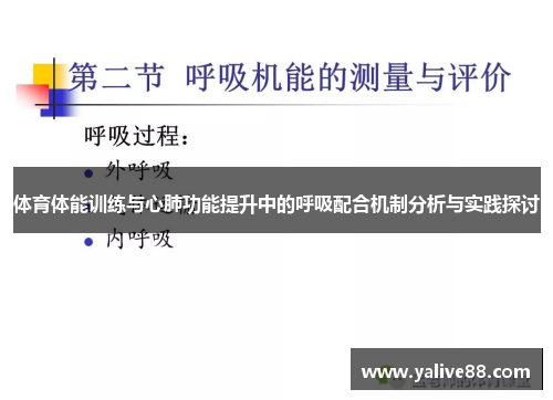 体育体能训练与心肺功能提升中的呼吸配合机制分析与实践探讨